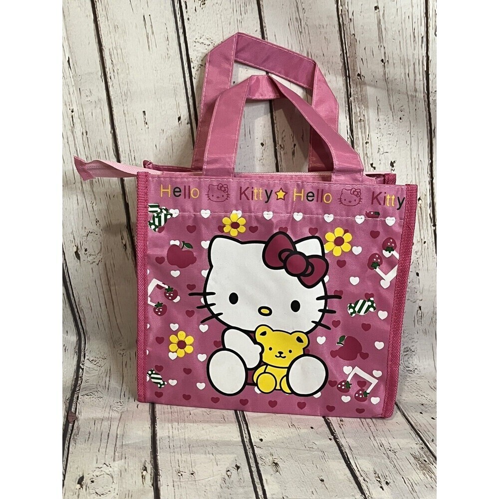 Vintage Hello Kitty Plastic Small Tote Bag Purse